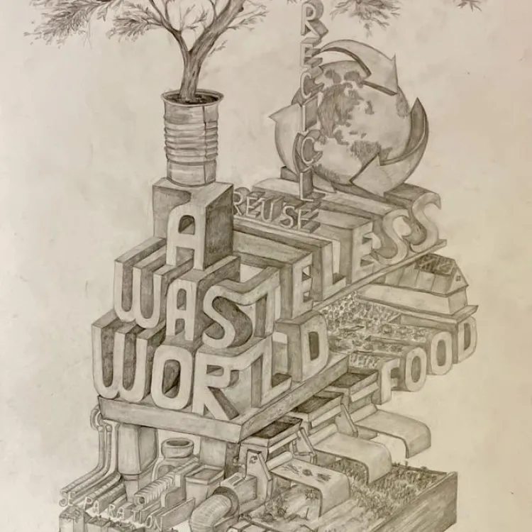IUS Shines in UNDP's "Wasteless World" Drawing Competition: A Triumph for Sustainable Art