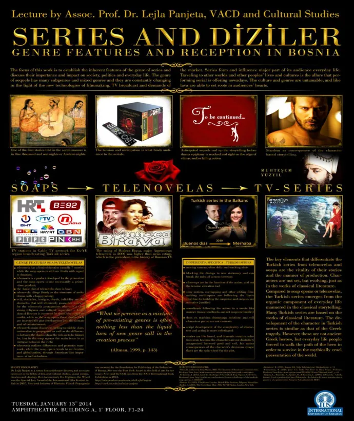 Series and diziler genre features and reception in Bosnia