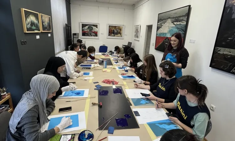 Studenti VACD-ja istražili tehniku monoprinta s umjetnicom Eldinom Kožljak