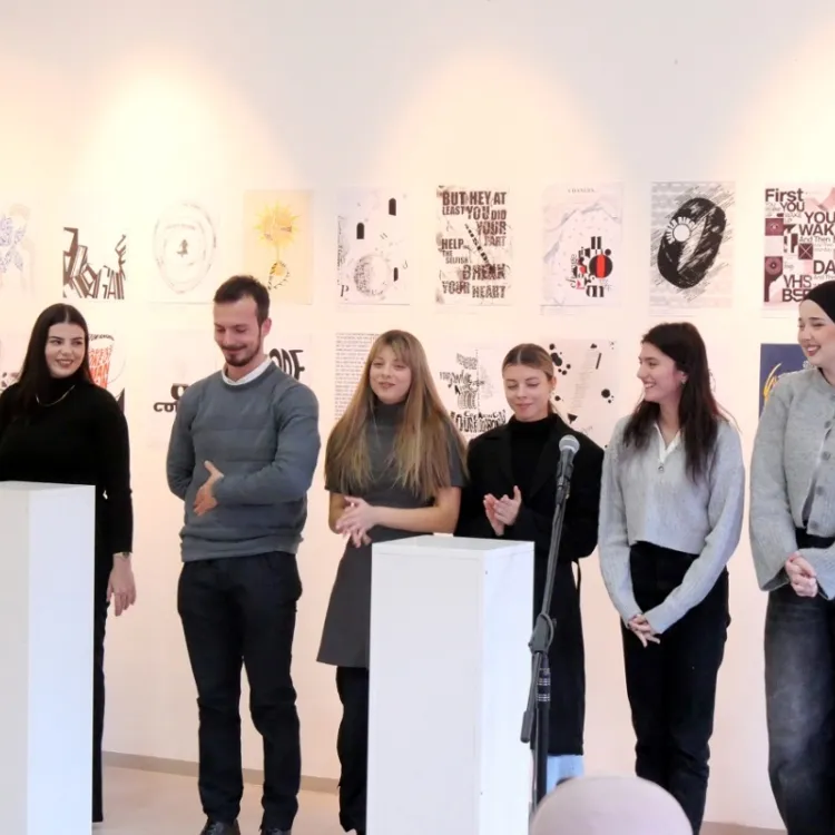 Artistic Flair: Typo-Poetry Captivates at IUS Art Gallery